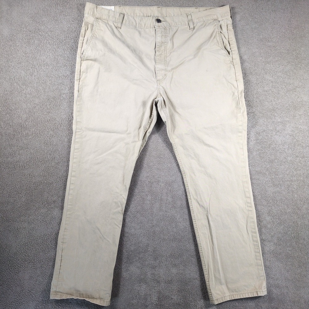 Levi Strauss & Co. Chino Pants Mens 42X30 Beige Canvas High Rise Straight Leg